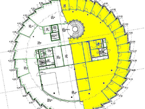 Gulmarkerat = ledig lokal